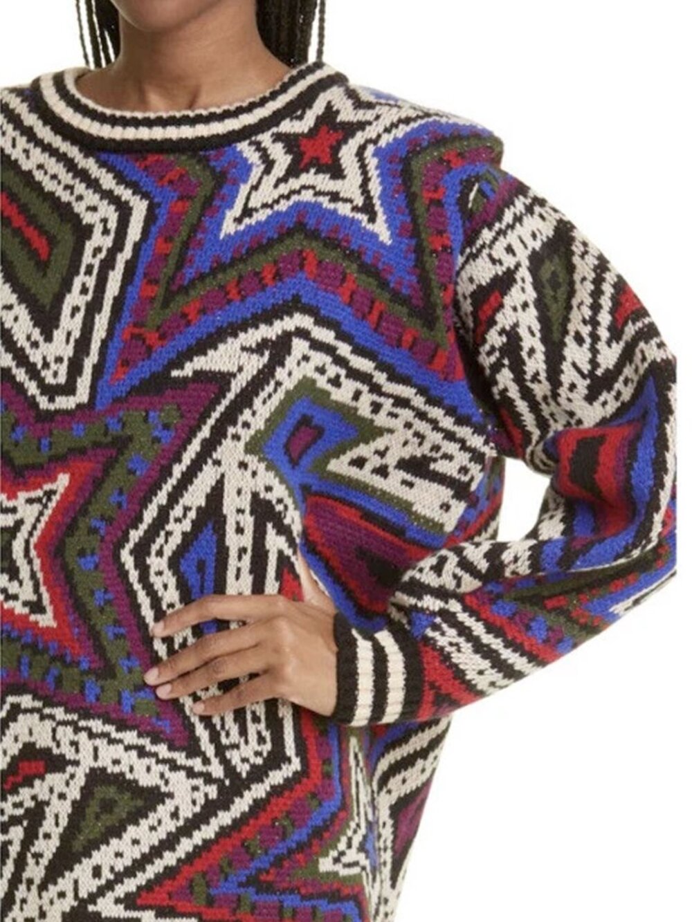 Farm Rio Mystic Trip Sweater Dress - Picture 3 of 16
